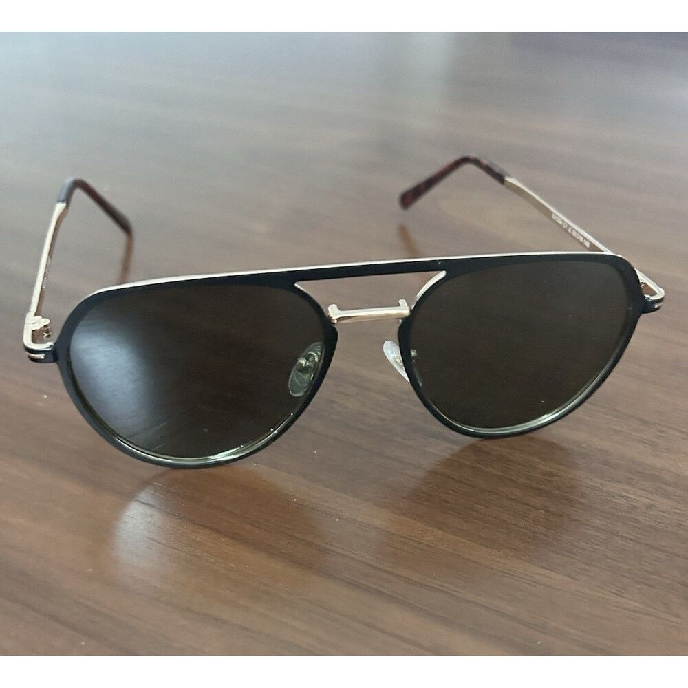 SOJOS SJ1204 Aviator Sunglasses Silver/Black Tinted UV400 53-18-148